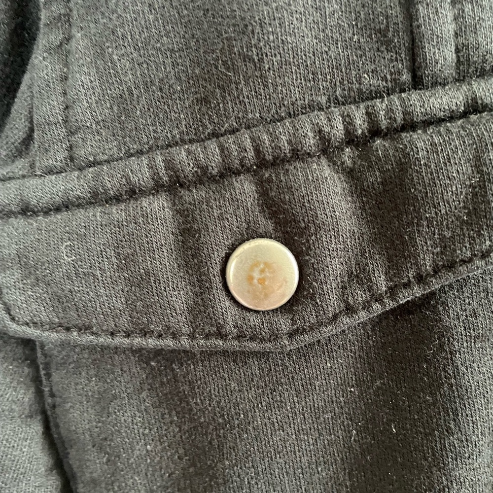 Vanity Black Utility Jacket with Hood - Picture 4 of 5